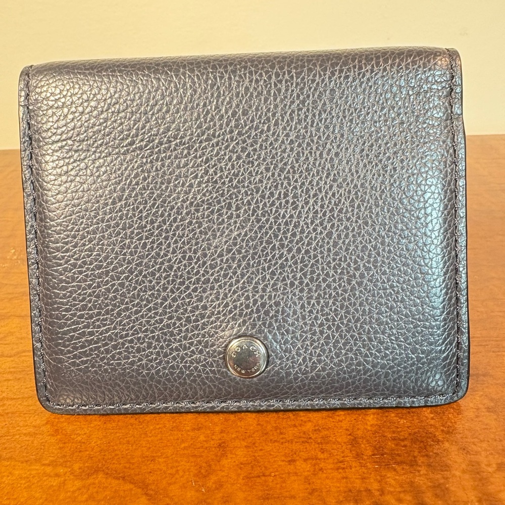 Coach Black Leather Cardholder Style Wallet excellent condition